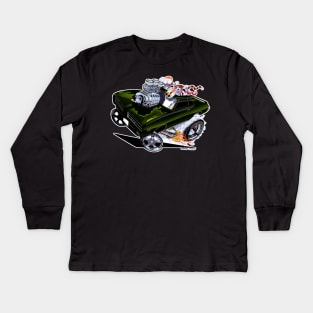 GUILTY 69 GTO Green Kids Long Sleeve T-Shirt